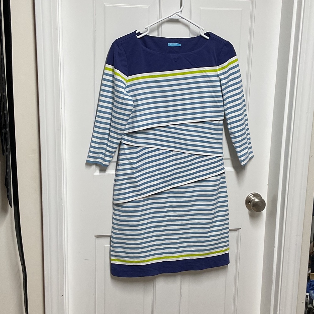J. McLaughlin Navy Blue Knit dress